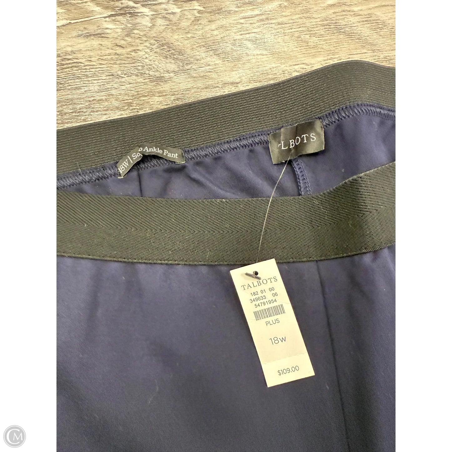 Pants Cropped By Talbots In Navy, Size: 18