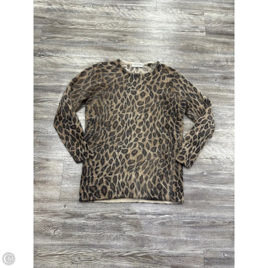 Sweater By Valerie Stevens In Animal Print, Size: M