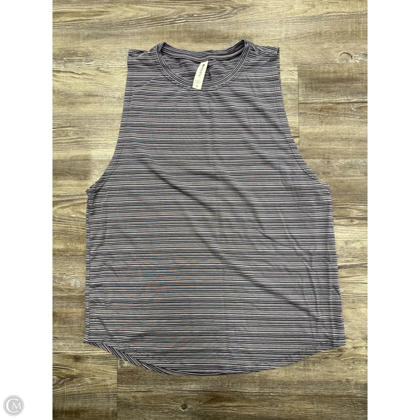 Athletic Tank Top By Athleta In Blue & Grey, Size: S
