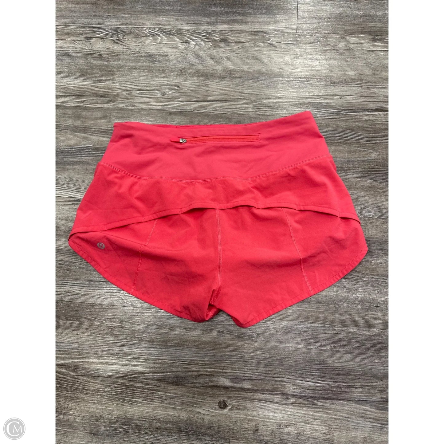 Athletic Shorts By Lululemon In Coral, Size: 6