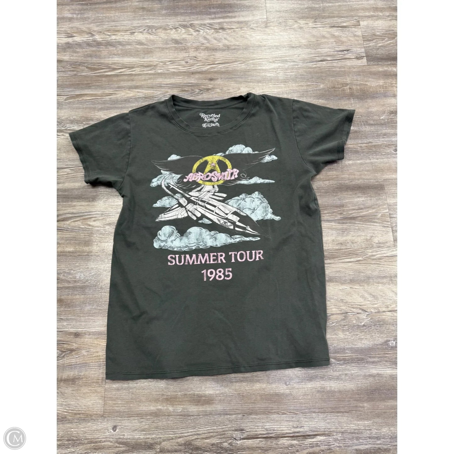 Top Short Sleeve By Recycled Karma In Grey, Size: M