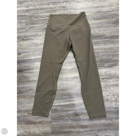 Athletic Leggings By Lululemon In Taupe, Size: 8