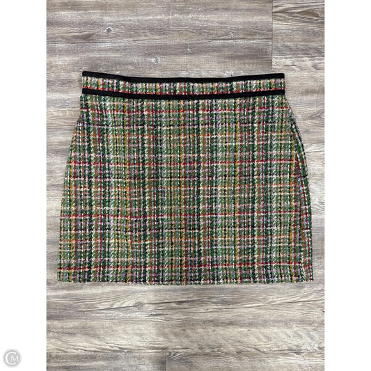 Skirt Mini & Short By Ann Taylor In Plaid Pattern, Size: 16