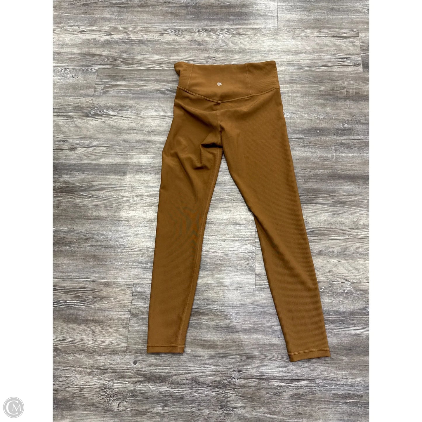 Athletic Leggings By Athleta In Bronze, Size: M