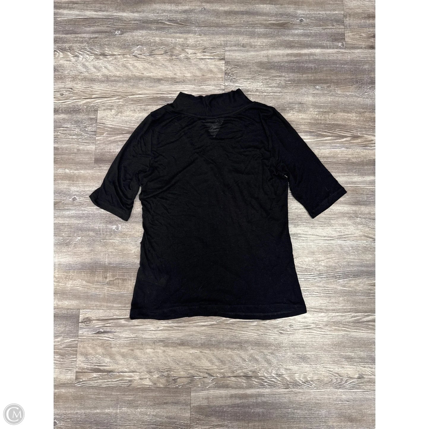 Top Short Sleeve By Cmb In Black, Size: L