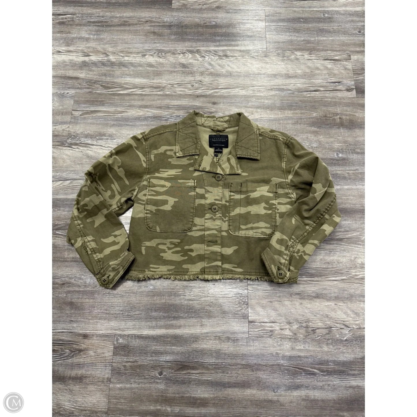 Jacket Utility By Sanctuary In Camouflage Print, Size: Sp