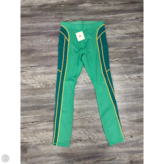 Athletic Leggings By Fabletics In Green, Size: S