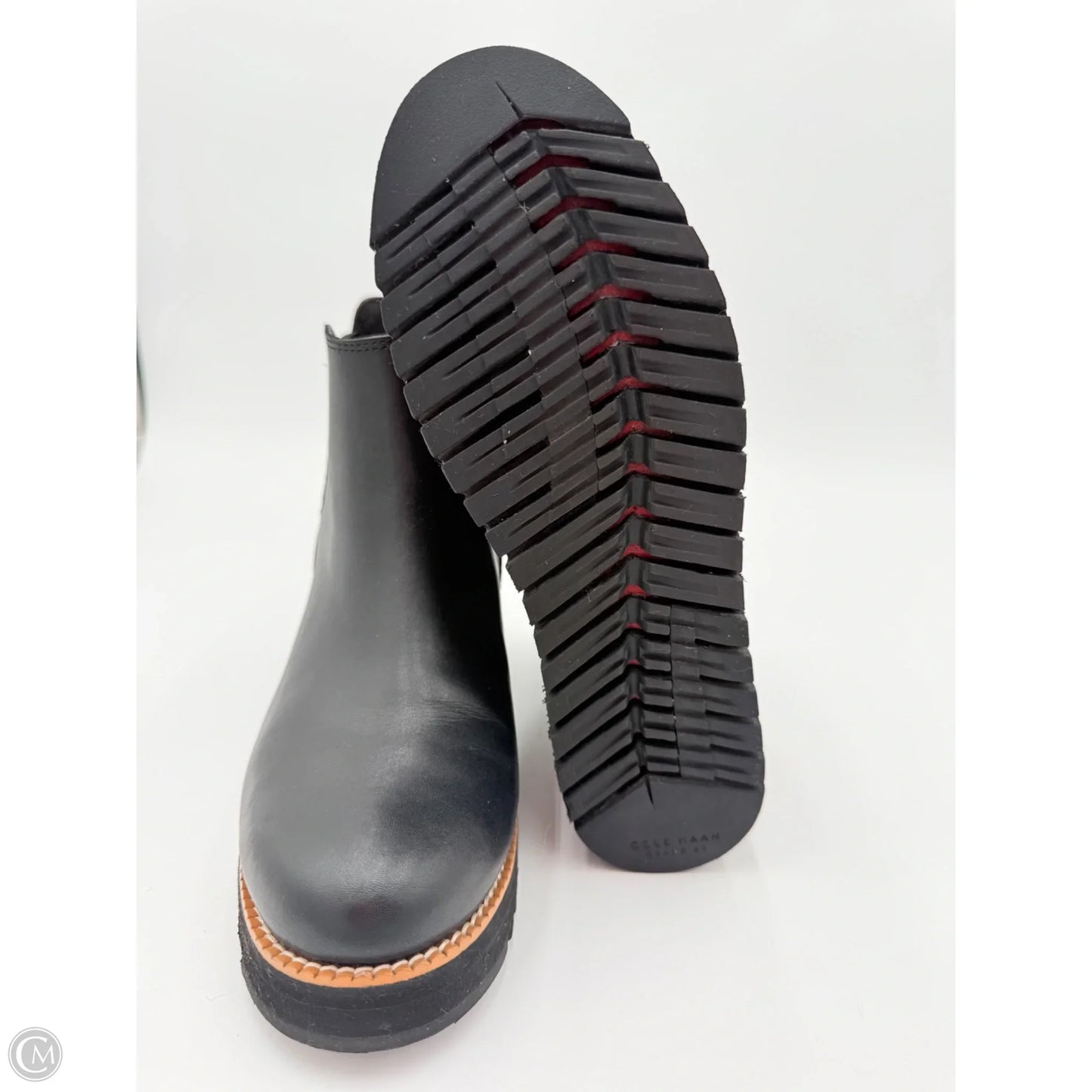 Boots Ankle Heels By Cole-haan In Black, Size: 6.5