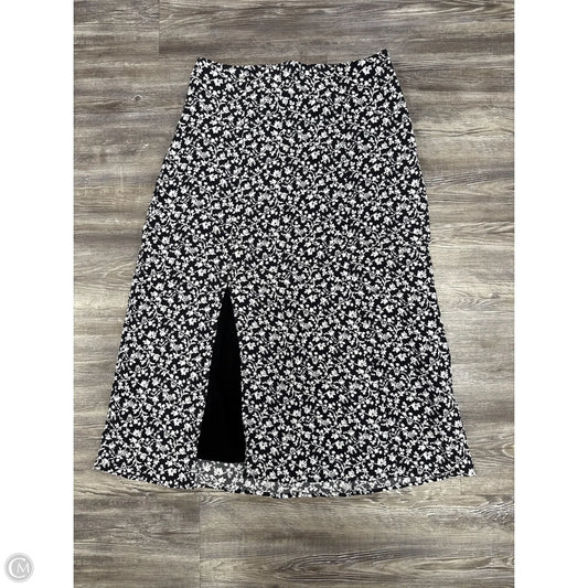Skirt Midi By Maeve In Black & White, Size: 12