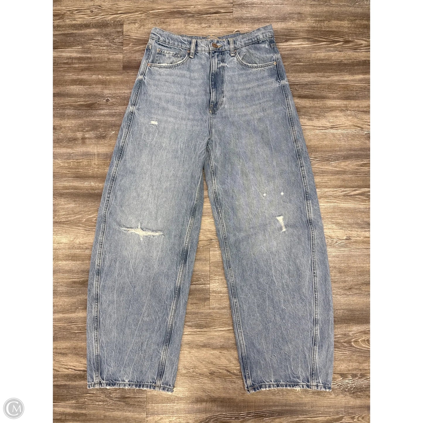 Jeans Wide Leg By Hudson In Blue Denim, Size: 4