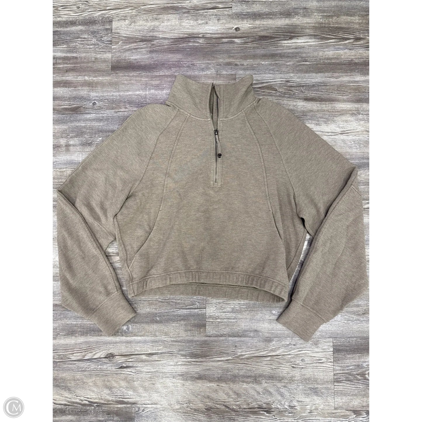 Athletic Sweatshirt Crewneck By Lululemon In Brown, Size: L