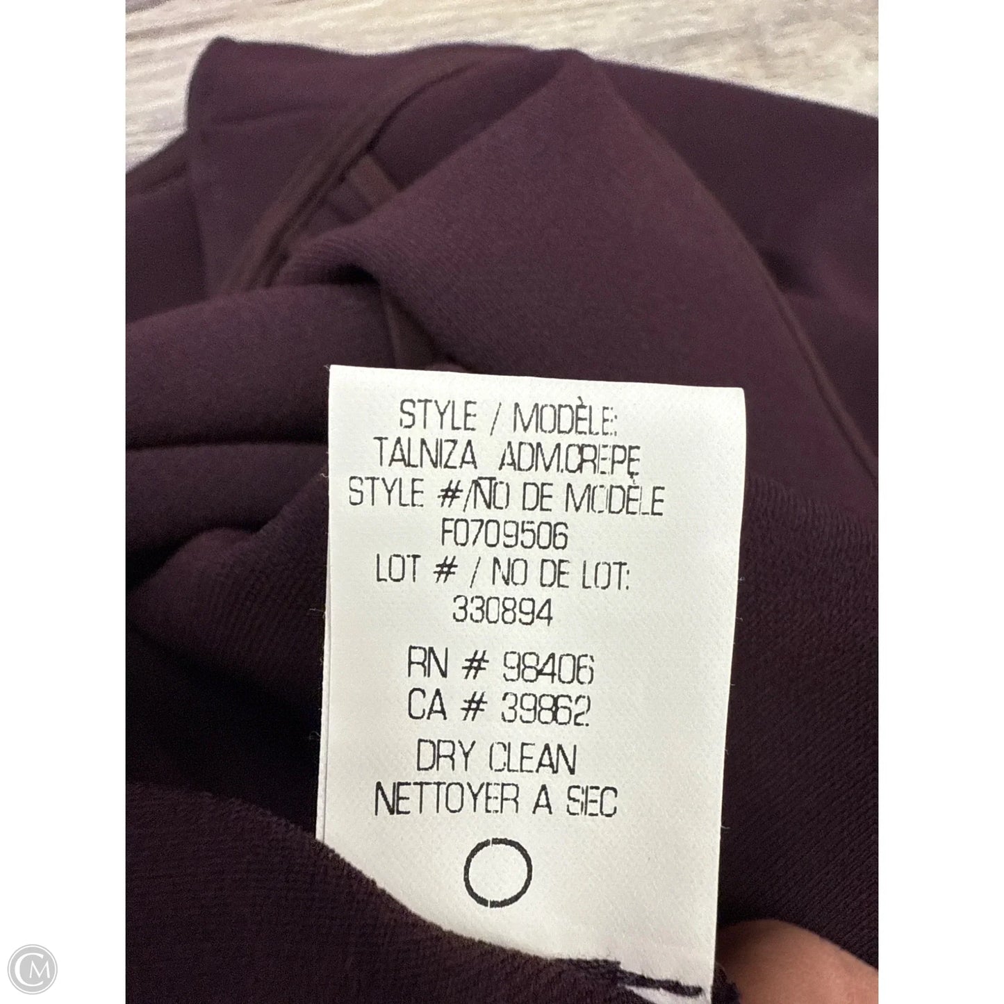 Top Sleeveless By Theory In Purple, Size: M