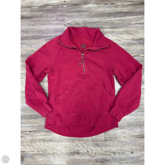 Athletic Sweatshirt Crewneck By Lululemon In Pink, Size: Xs