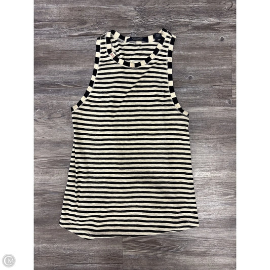 Top Sleeveless By Scotch & Soda In Black & Cream, Size: Xs