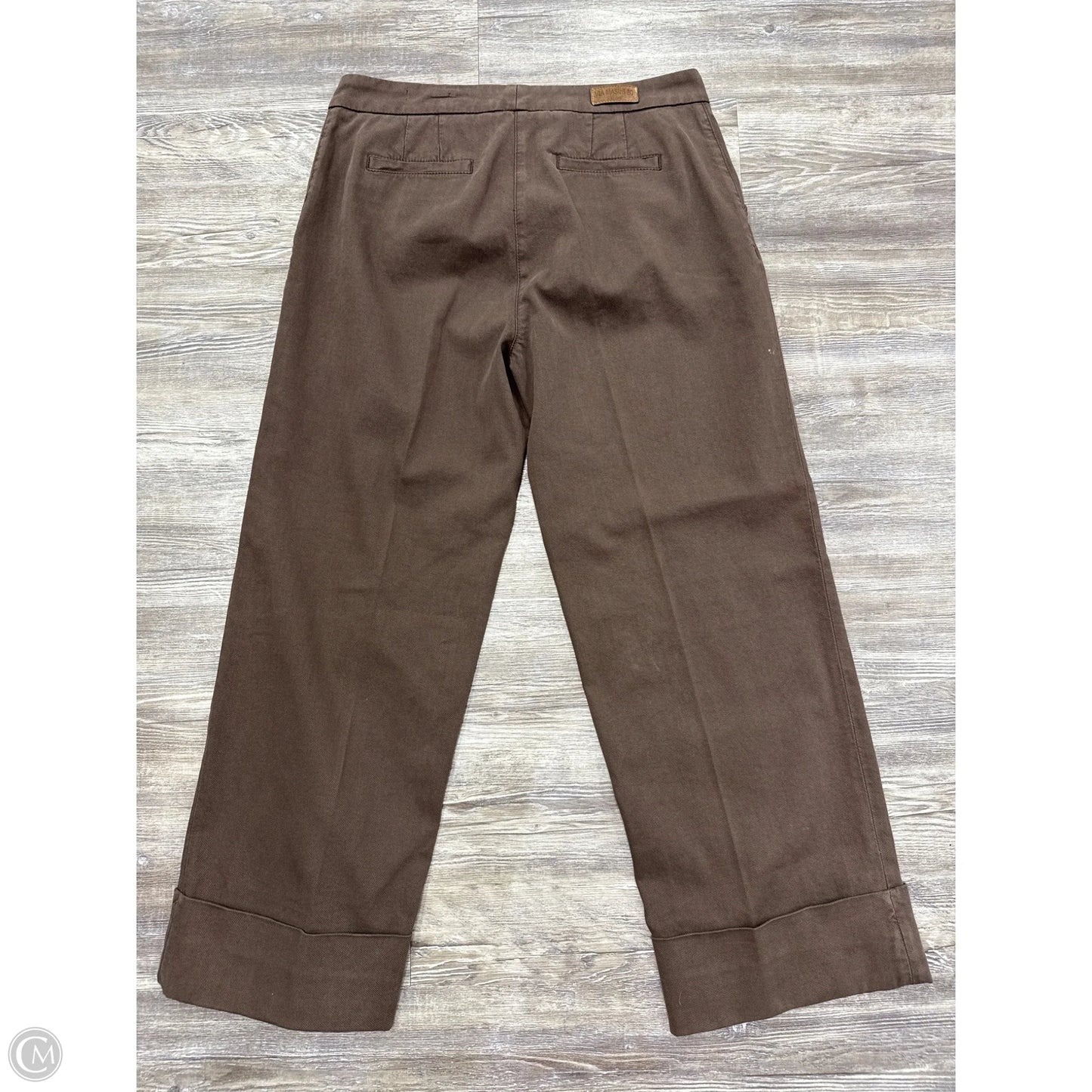 Pants Wide Leg By Cmc In Brown, Size: 8