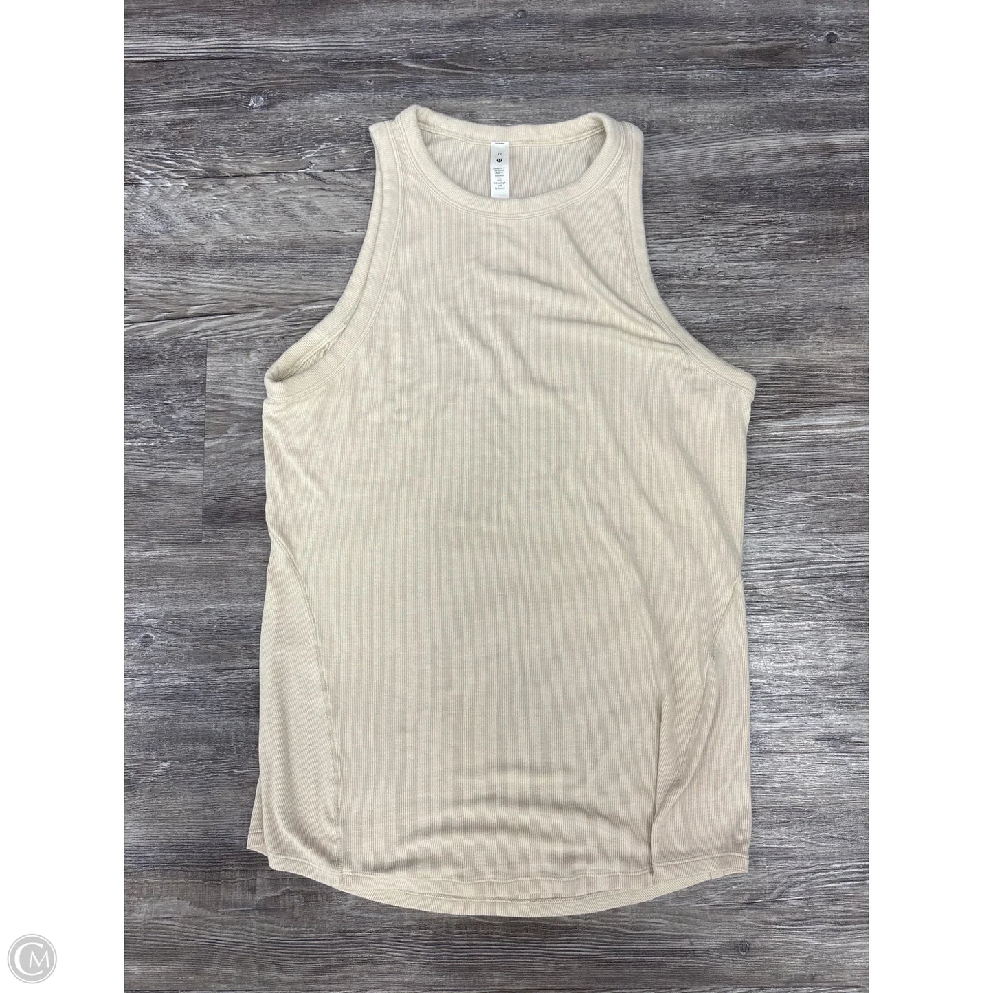 Athletic Tank Top By Lululemon In Tan, Size: 12