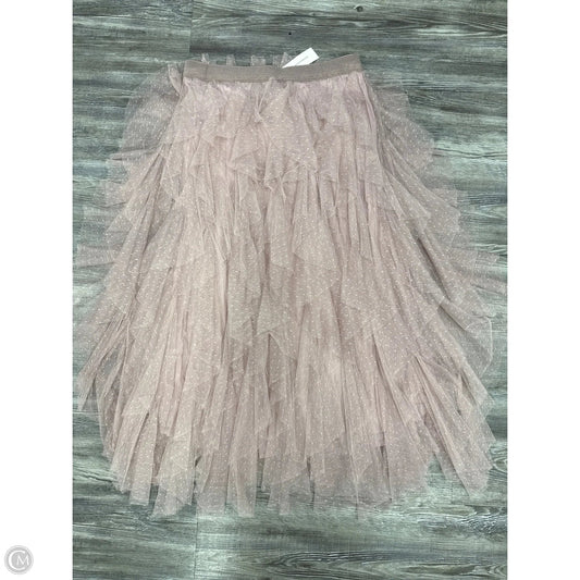 Skirt Maxi By Anthropologie In Mauve, Size: M