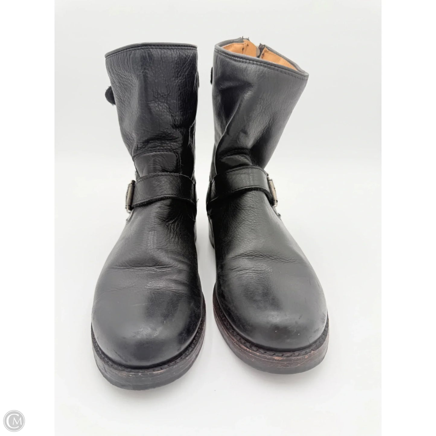 Boots Designer By Frye In Black, Size: 8.5