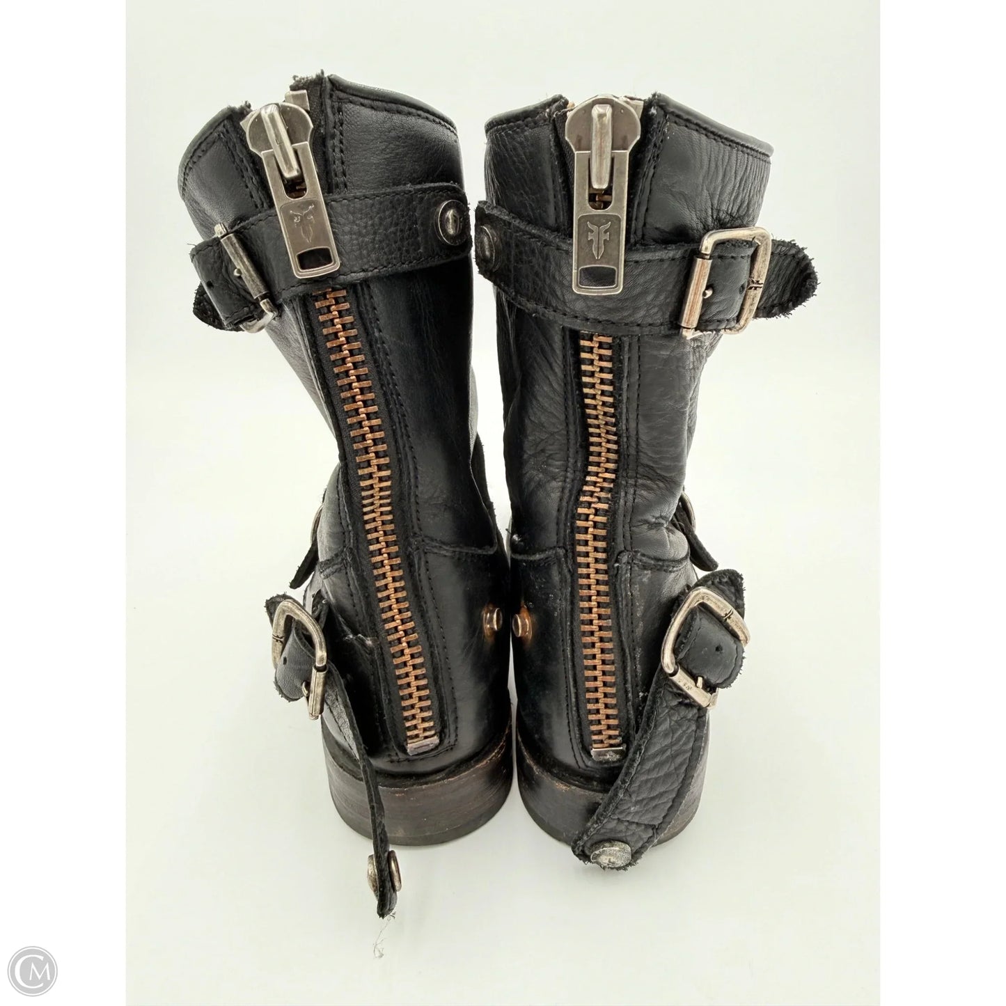 Boots Designer By Frye In Black, Size: 8.5