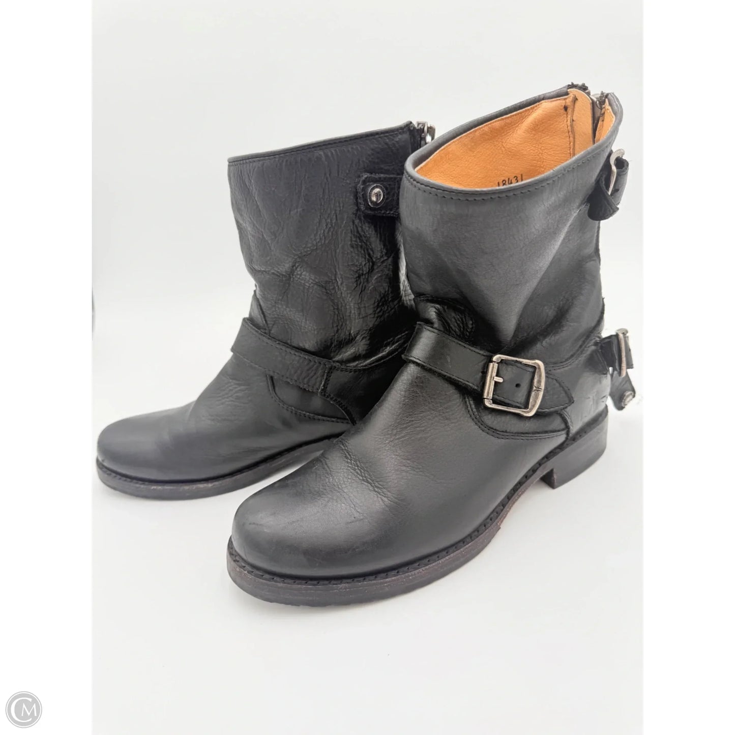Boots Designer By Frye In Black, Size: 8.5