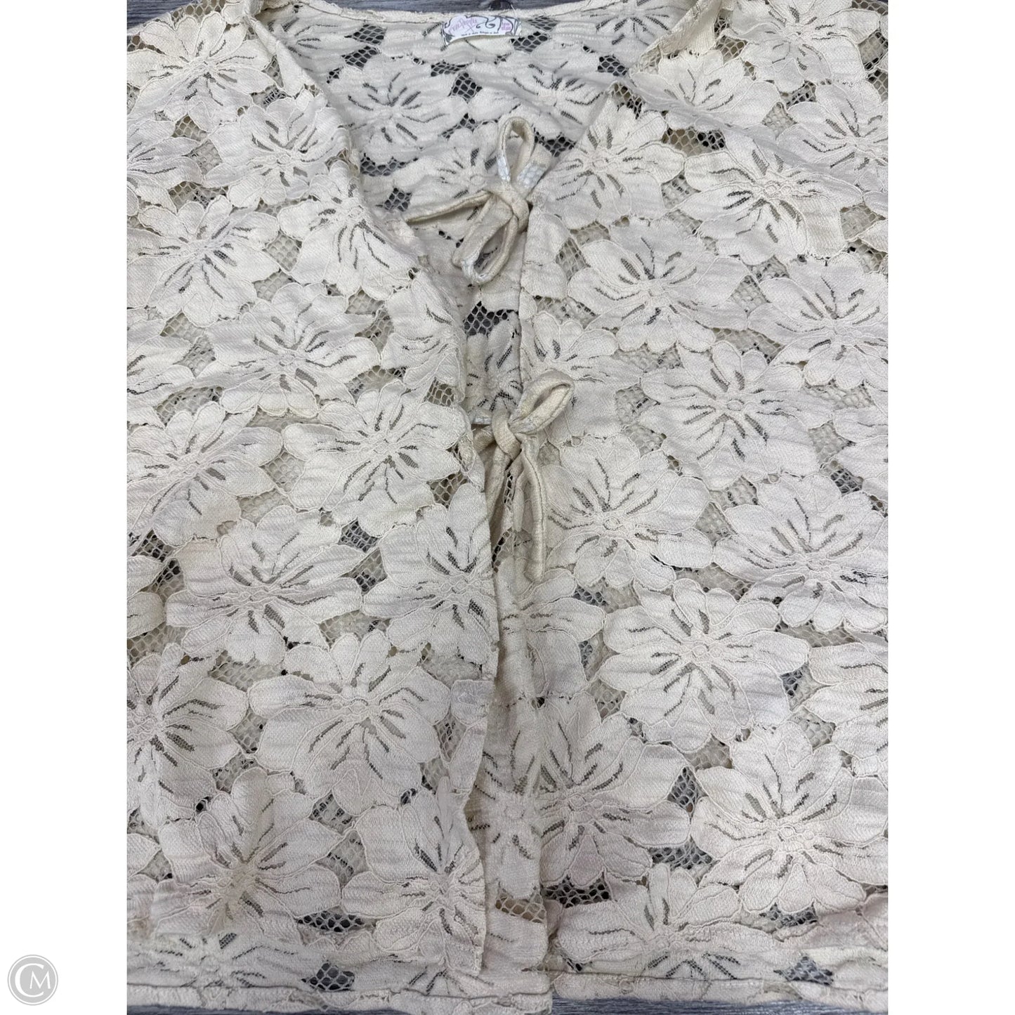 Top Long Sleeve By Free People In Cream, Size: Xl