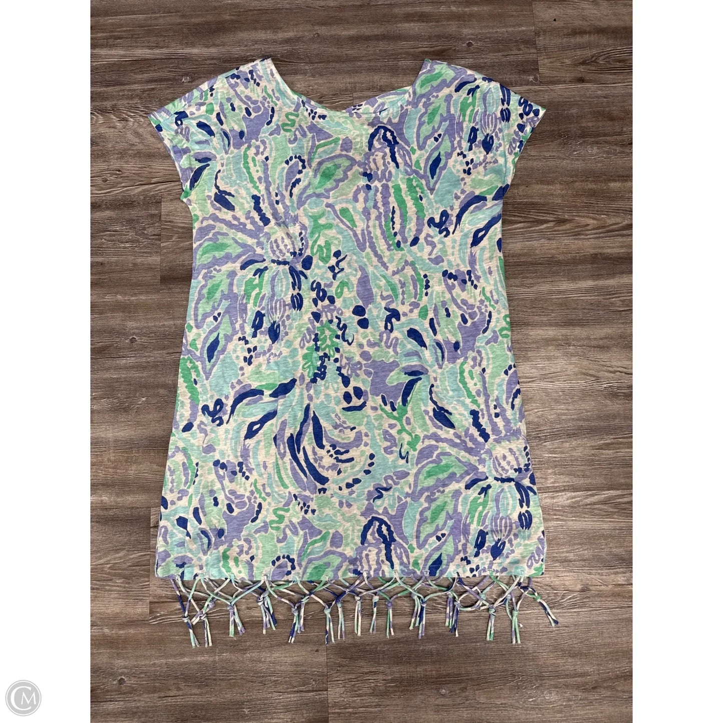 Dress Designer By Lilly Pulitzer In Blue & Green, Size: Xl