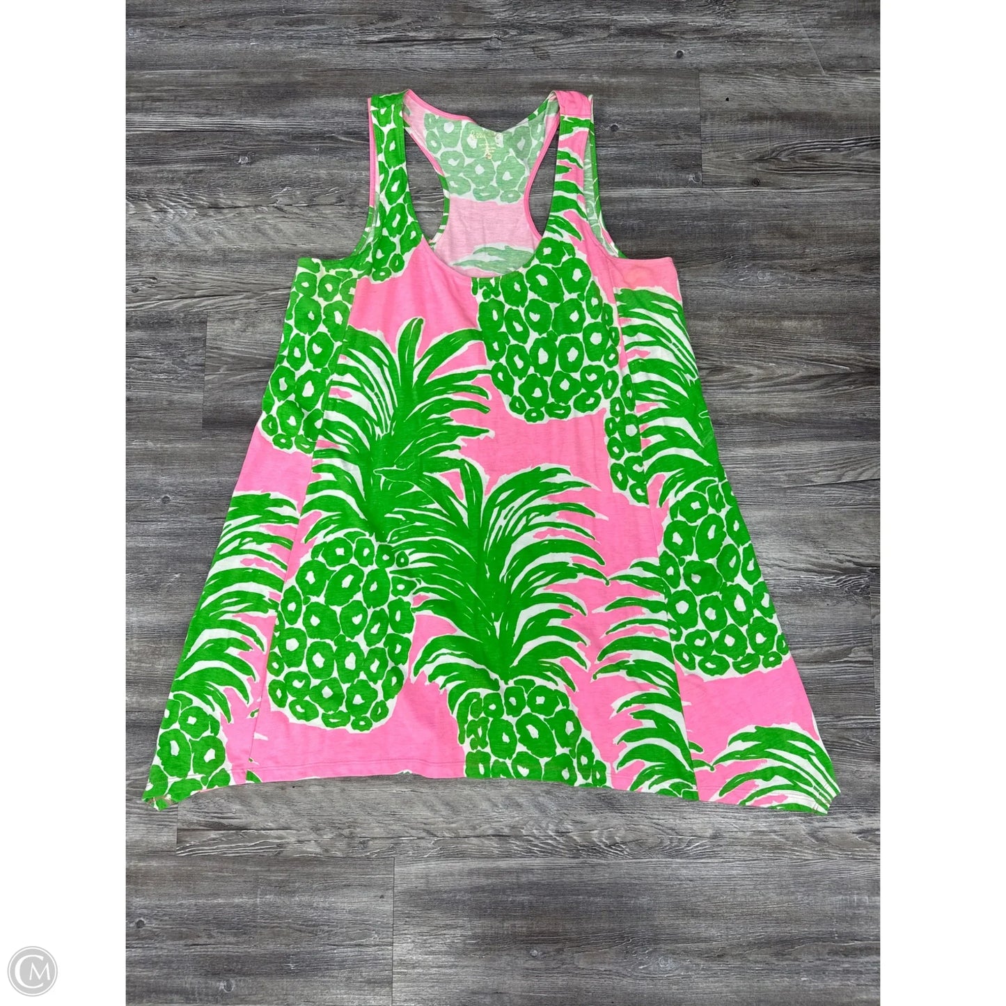 Dress Designer By Lilly Pulitzer In Green & Pink, Size: Xl