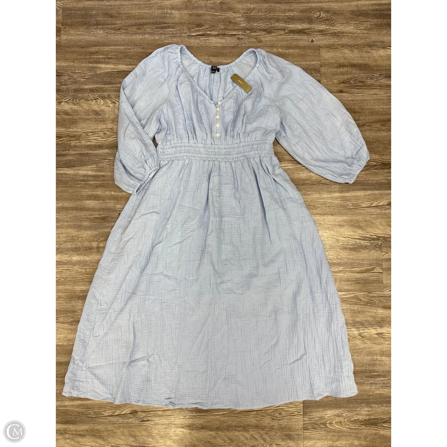 Dress Casual Midi By J. Crew In Blue, Size: Xl