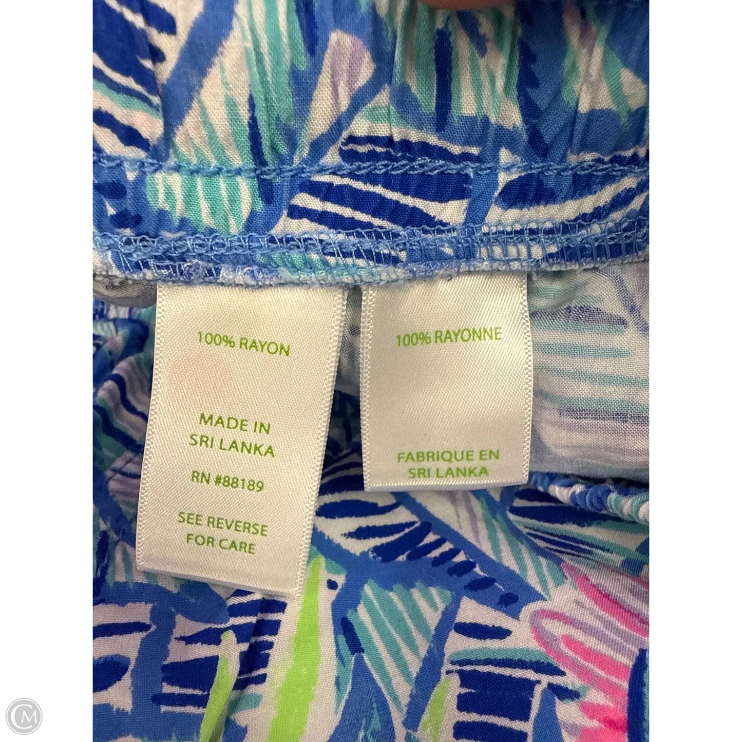 Shorts Designer By Lilly Pulitzer In Blue & Pink, Size: S
