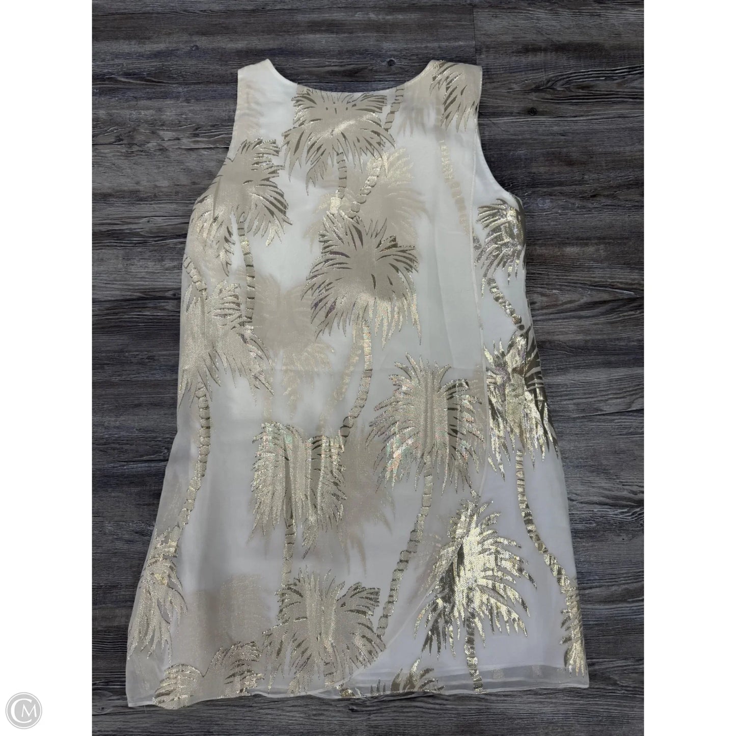 Dress Designer By Lilly Pulitzer In Gold & Tan, Size: Xs