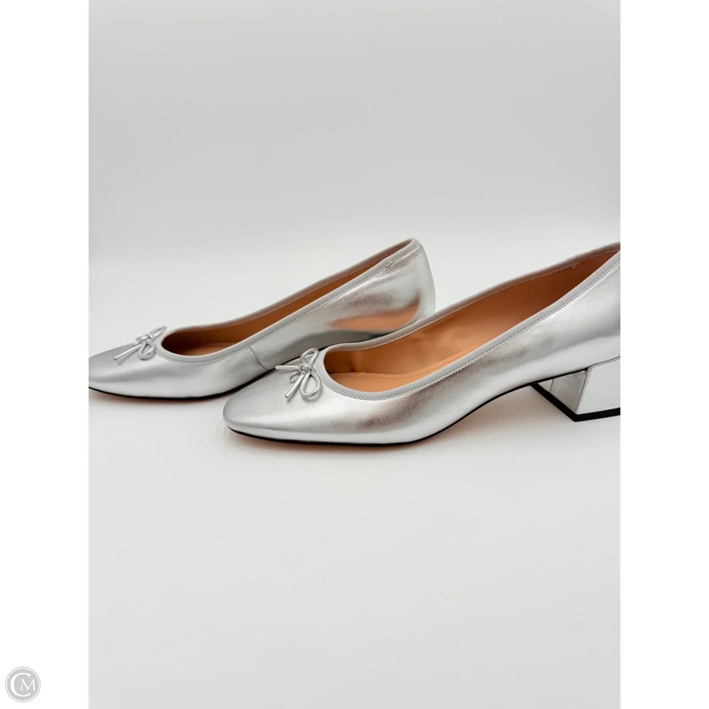 Shoes Designer By Coach In Silver, Size: 10