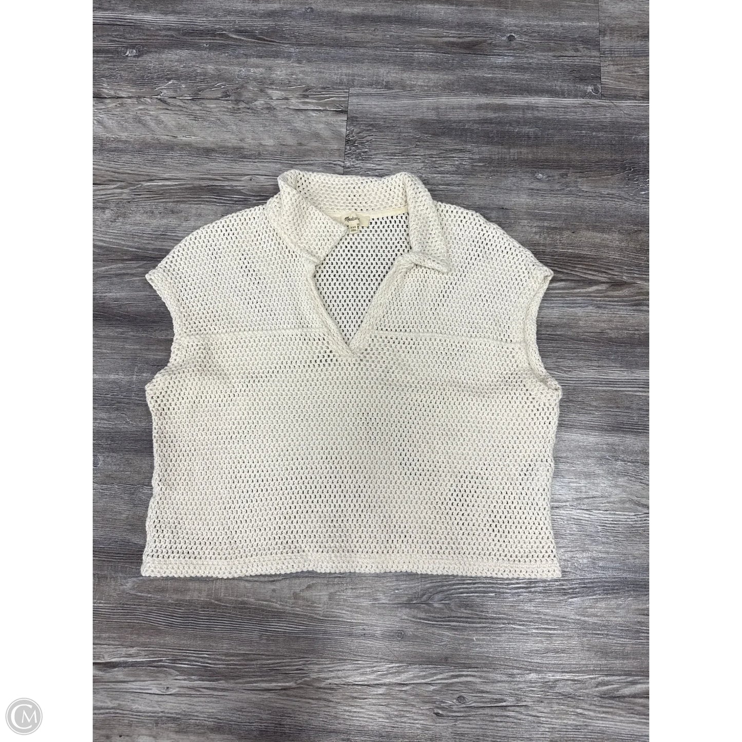 Top Short Sleeve By Madewell In Tan, Size: Xxs