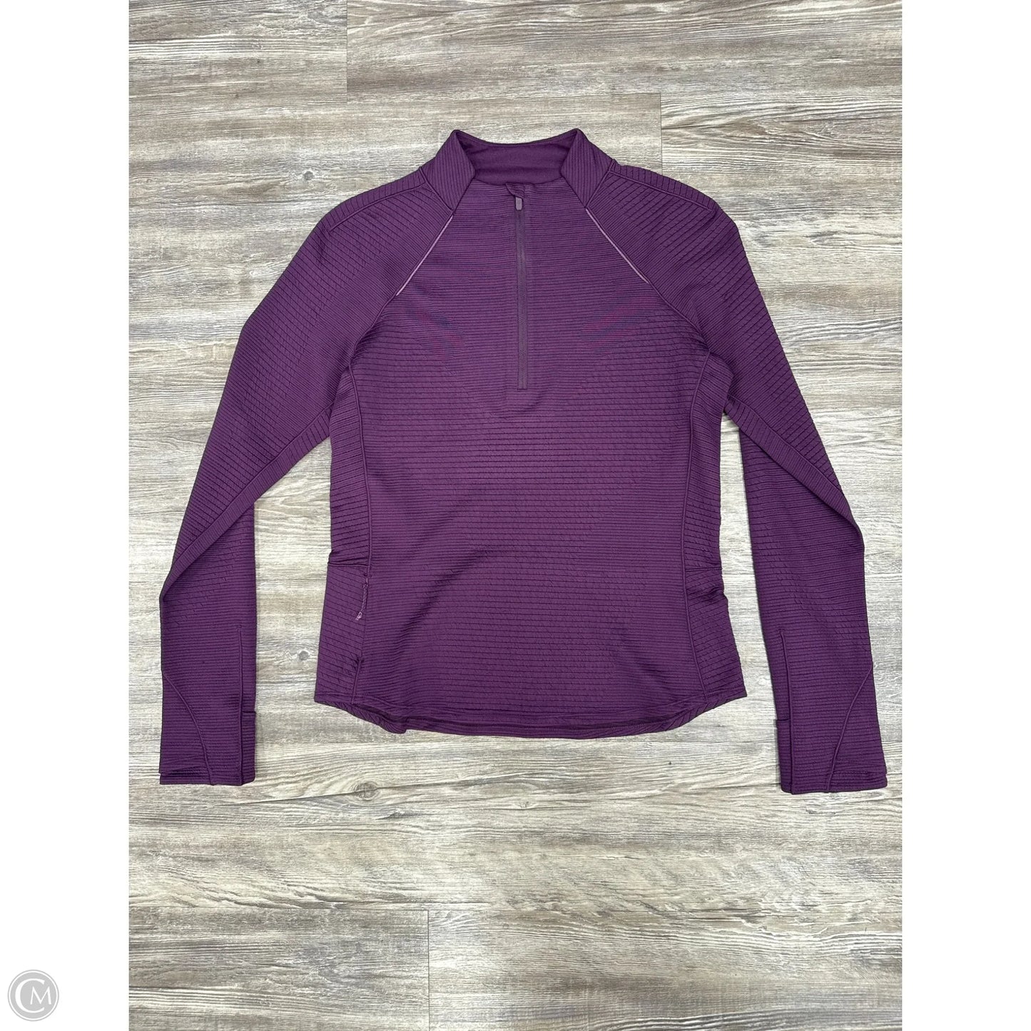 Athletic Top Long Sleeve Crewneck By Lululemon In Purple, Size: 10