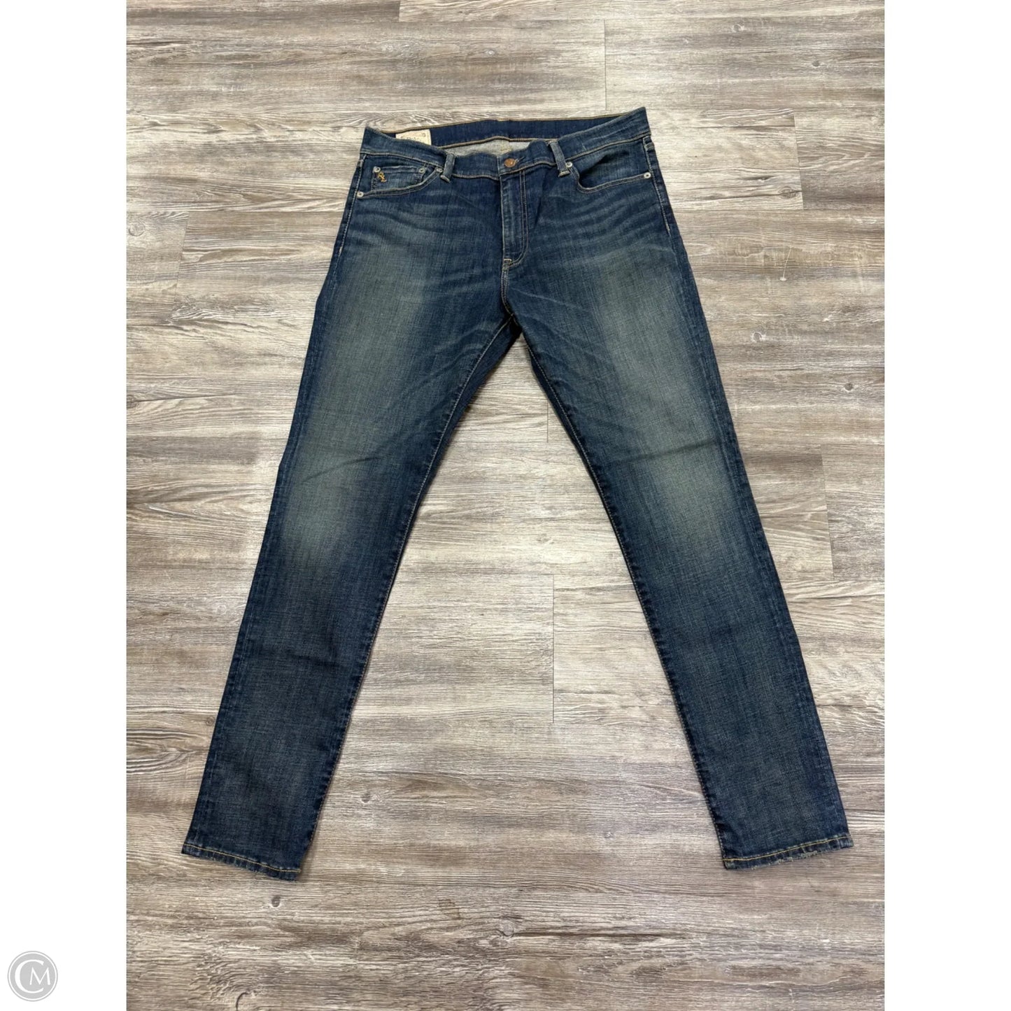 Jeans Skinny By Polo Ralph Lauren In Blue Denim, Size: 14