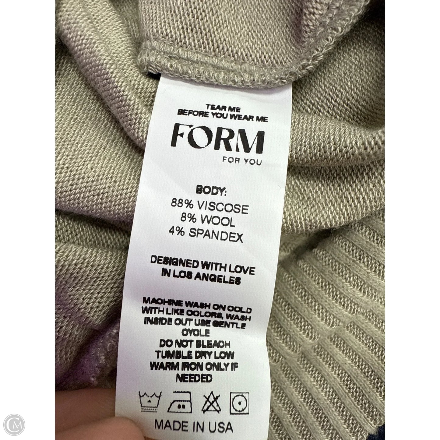 Sweater By Form In Taupe, Size: M