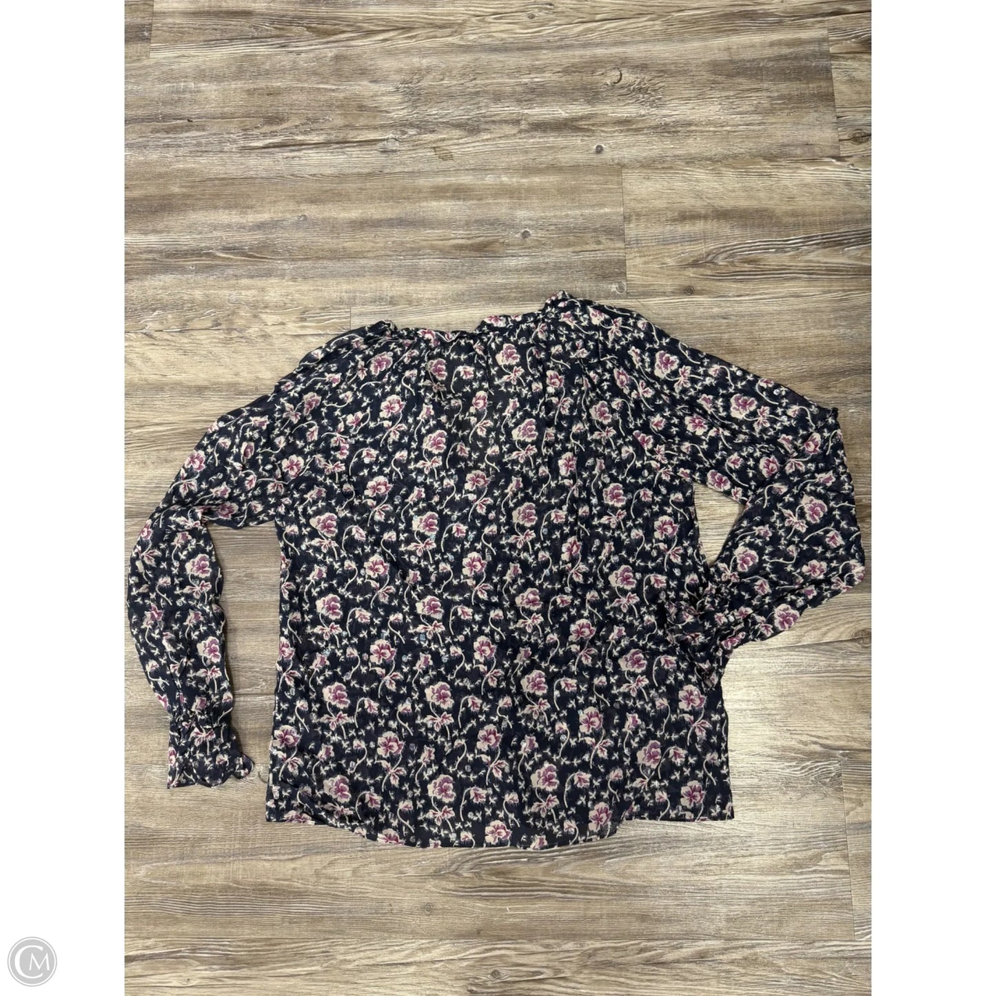 Top Long Sleeve By Paige In Blue & Purple, Size: S