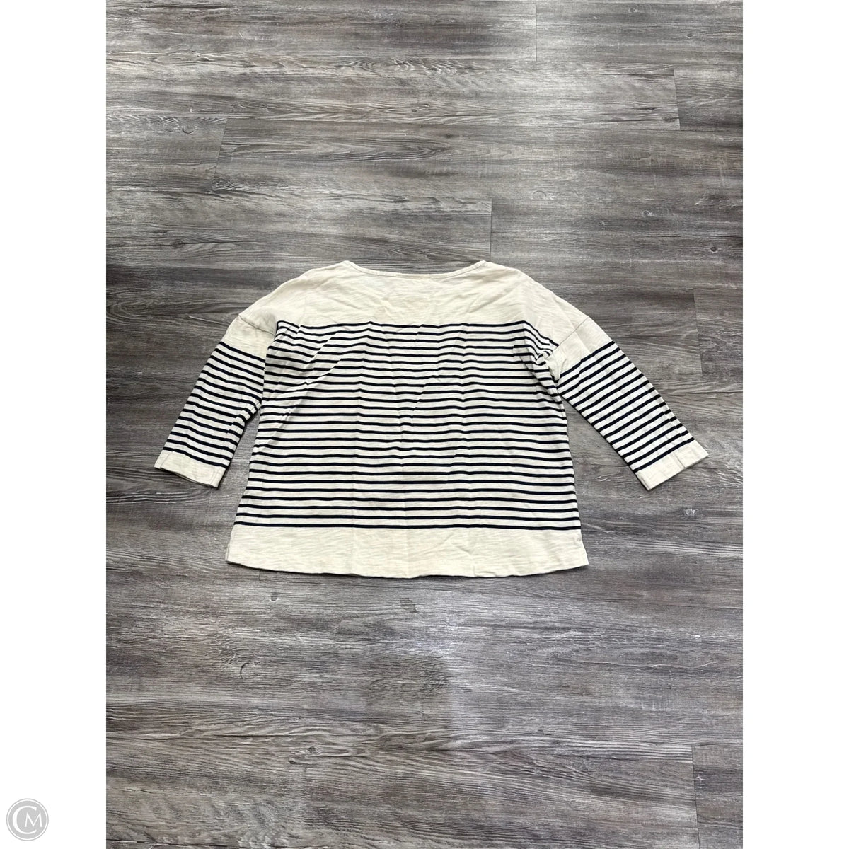 Top Long Sleeve Designer By Ba&sh In Striped Pattern, Size: M