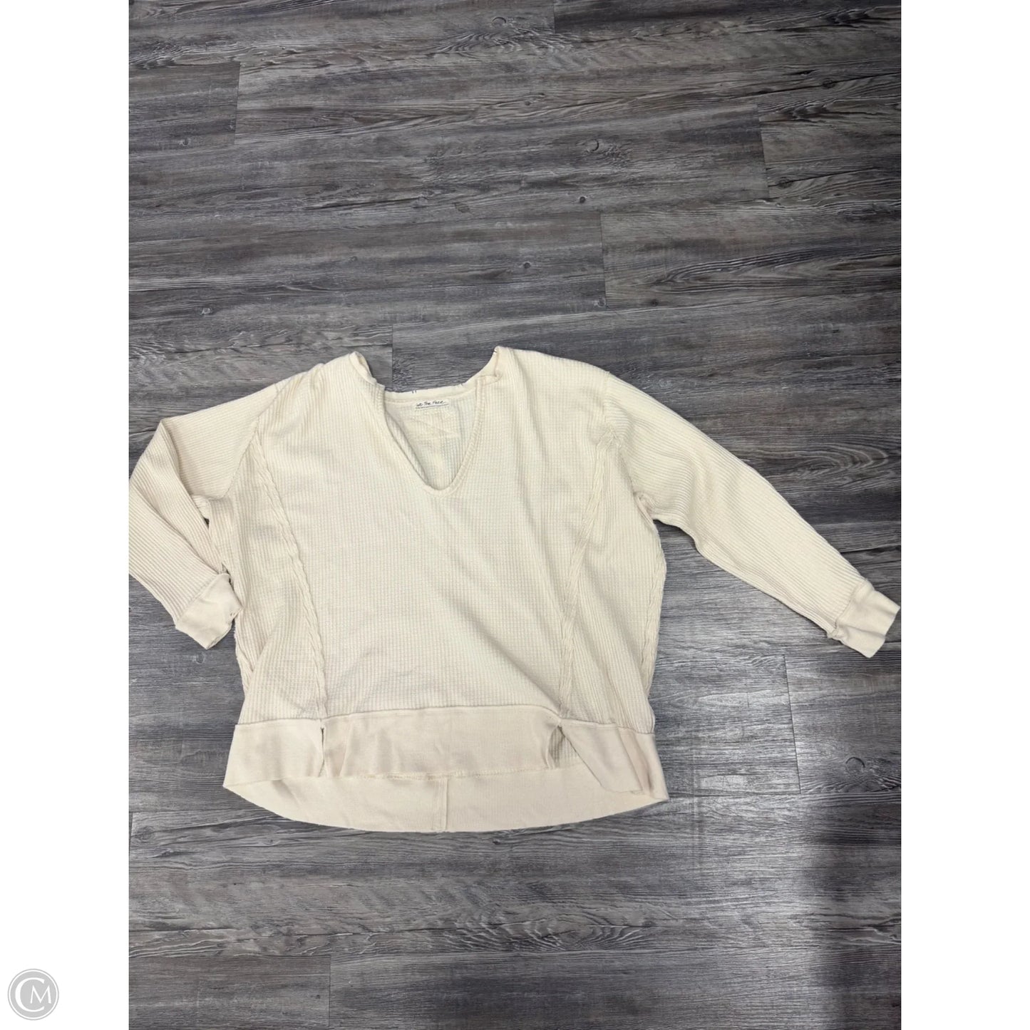 Top Long Sleeve By We The Free In Cream, Size: Xs