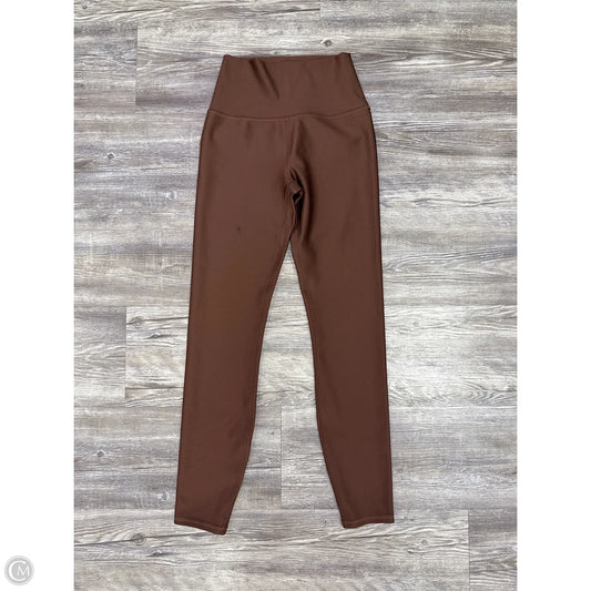 Athletic Leggings By Alo In Brown, Size: Xxs