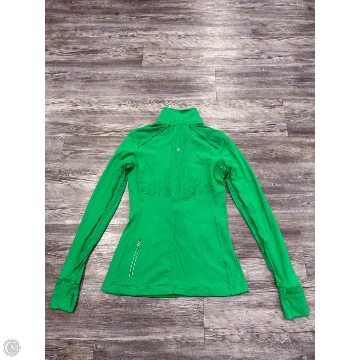 Athletic Jacket By Lululemon In Green, Size: M