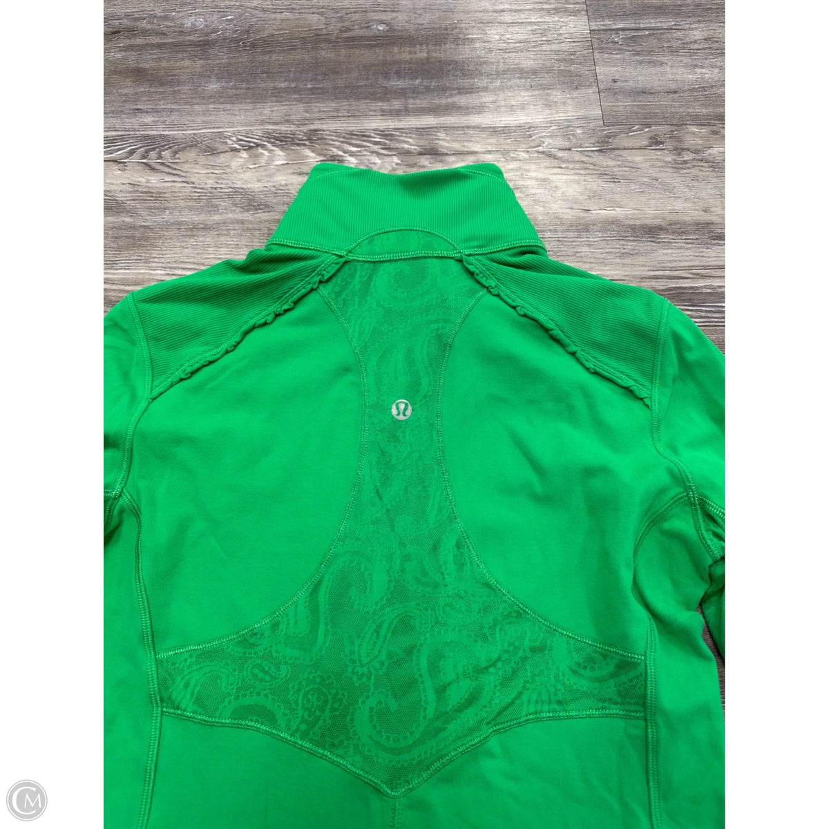 Athletic Jacket By Lululemon In Green, Size: M