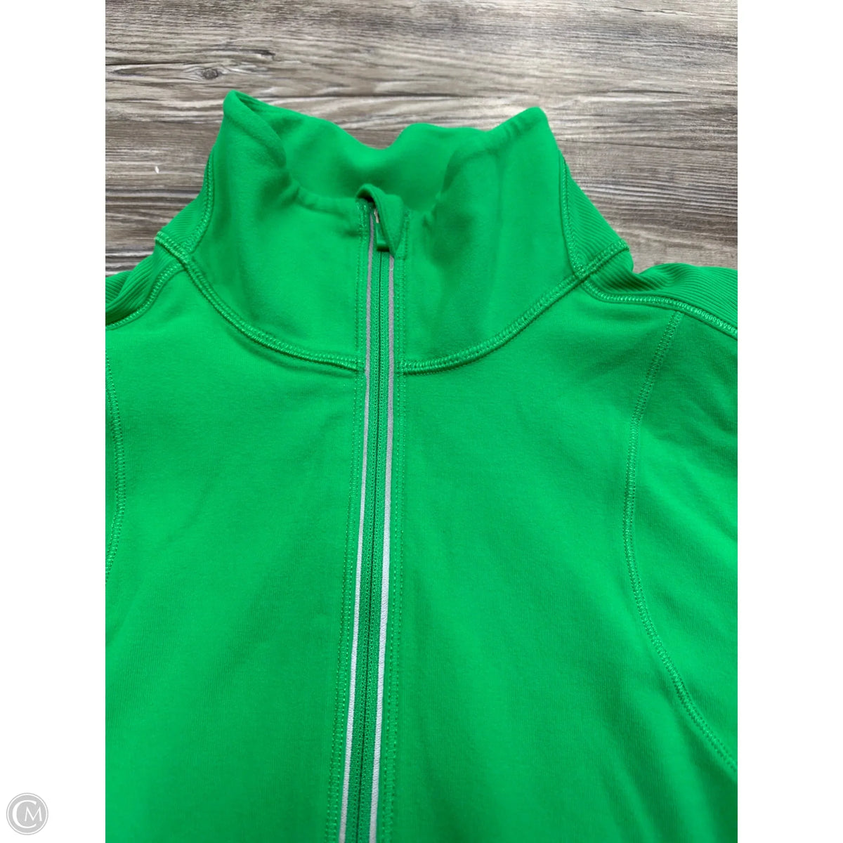Athletic Jacket By Lululemon In Green, Size: M