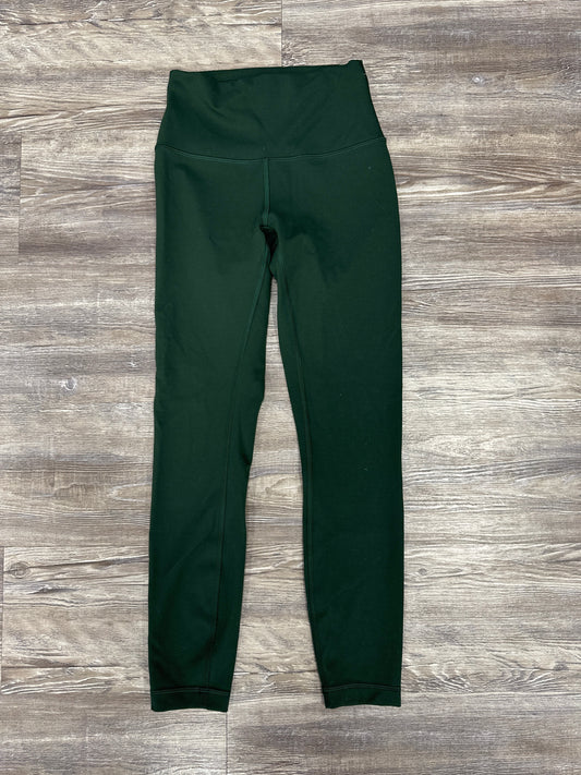 Athletic Leggings By Lululemon In Green, Size: 4