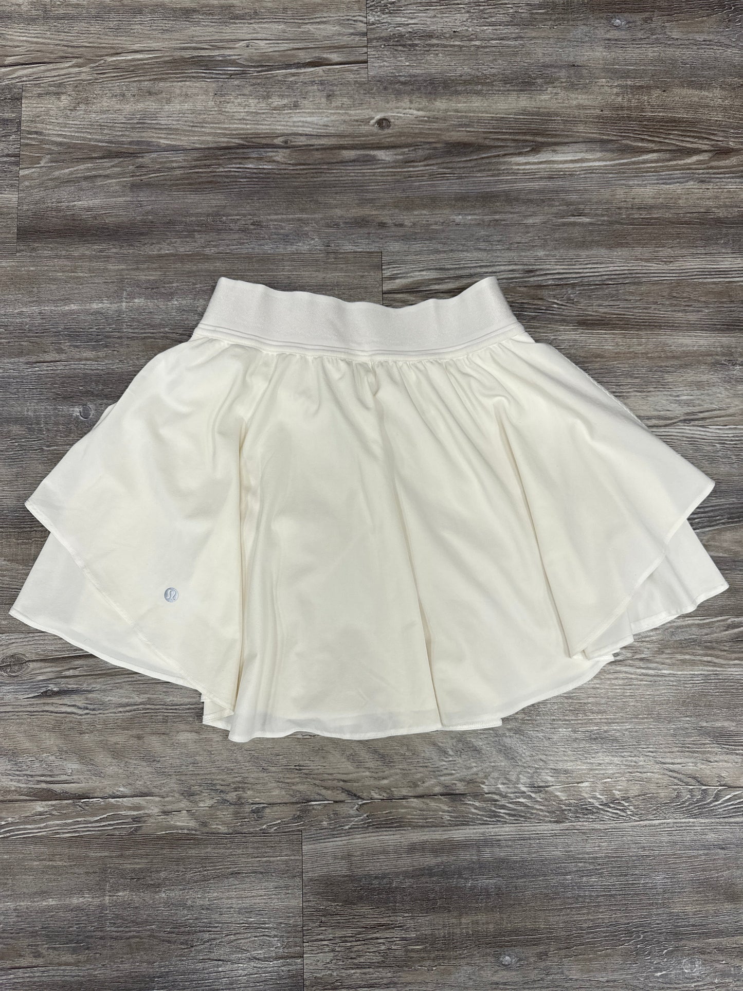 Athletic Skirt By Lululemon In White, Size: 4