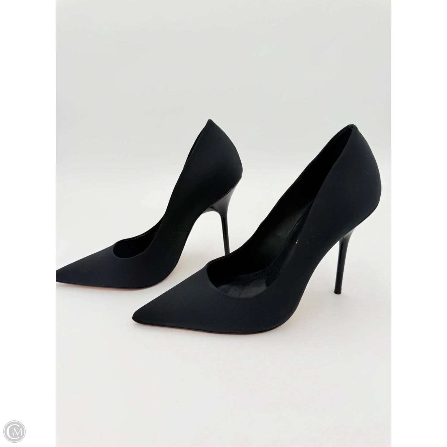 Sandals Heels Stiletto By Good American In Black, Size: 8.5