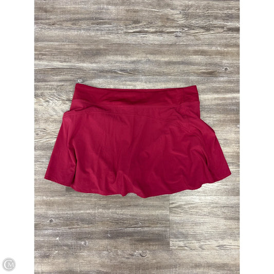 Athletic Skort By Lululemon In Maroon, Size: 12
