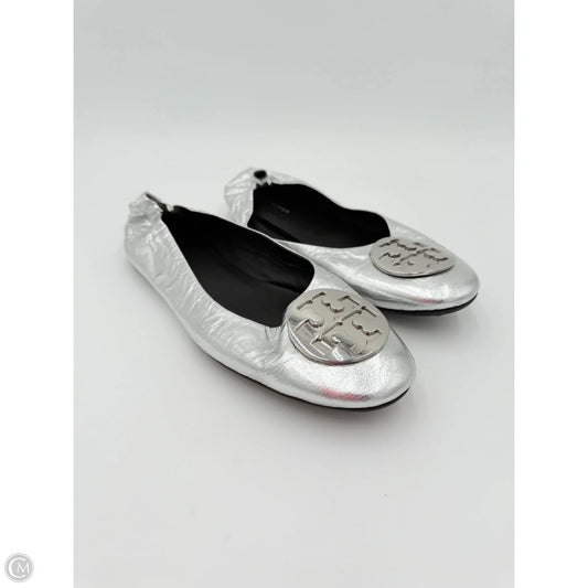 Shoes Designer By Tory Burch In Silver, Size: 8