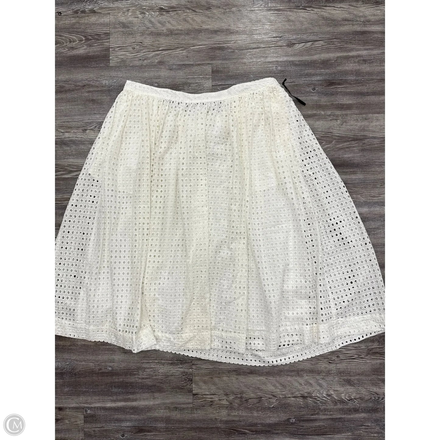 Skirt Designer By Kate Spade In White, Size: 1x