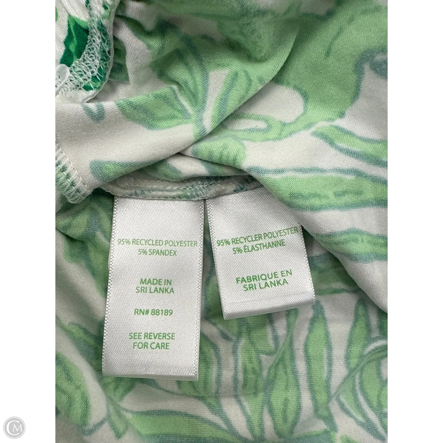 Pajamas Designer By Lilly Pulitzer In Green & White, Size: Xxl