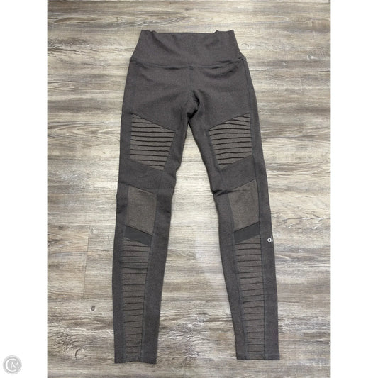 Athletic Leggings By Alo In Grey, Size: S
